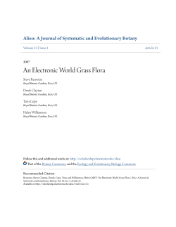 An Electronic World Grass Flora