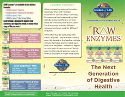 Raw Enzymes Product Brochure