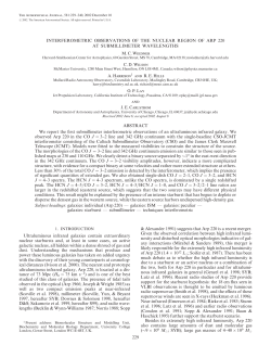 INTERFEROMETRIC OBSERVATIONS OF THE NUCLEAR REGION