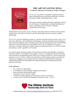 Art of Loving Well - The Dibble Institute