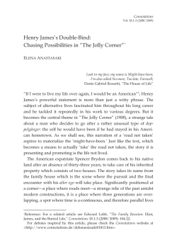 Article + recommended response on Henry James`s