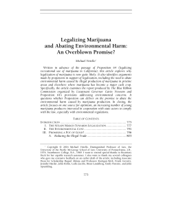 Legalizing Marijuana and Abating Environmental Harm: An