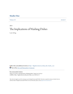 The Implications of Washing Dishes