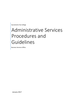 Administrative Services Procedures Handbook