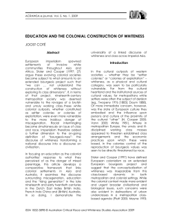 education and the colonial construction of whiteness