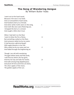 The Song of Wandering Aengus