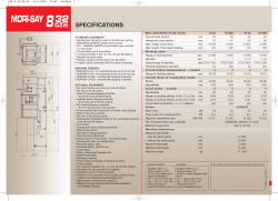 SPECIFICATIONS