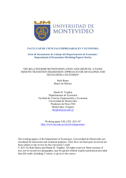 FACULTAD DE CIENCIAS EMPRESARIALES Y ECONOMIA Serie