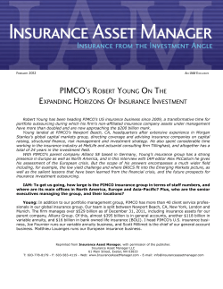 PIMcO`s rObert yOung On the