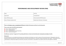 pdr - Lancaster University