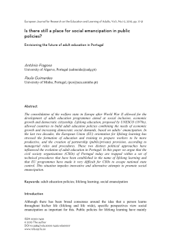 Is there still a place for social emancipation in public - RELA