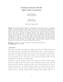 Sovereign and corporate credit risk: Spillover effects in the