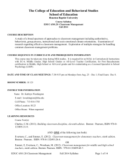 EDUC 6301 - Houston Baptist University