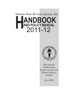 2011-12 Handbook and Policy Manual