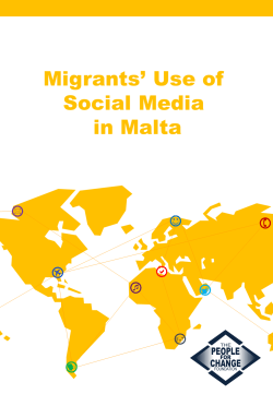 Migrants` Use of Social Media - The People for Change Foundation