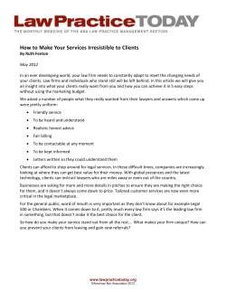 How to Make Your Services Irresistible to Clients