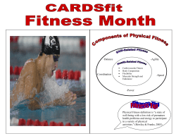 Coordination -Power -Speed Physical Fitness definition is &ldquo;a state of