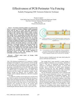 Effectiveness of PCB Perimeter via Fencing