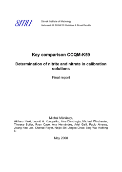 CCQM-K59 Final Report