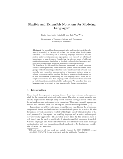 Flexible and Extensible Notations for Modeling Languages*
