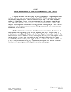 Making Inferences from the Statistics of the Segregation Era in