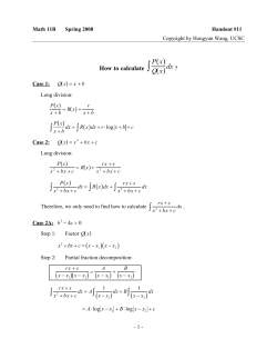 ( ) x x2 ( ) ( ) x x2 ( ) ( ) ( ) ( )dx + B ( )dx