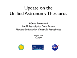 Update on the Unified Astronomy Thesaurus