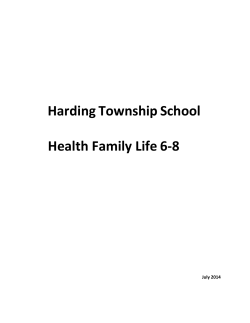 Harding Township School Health Family Life 6-8