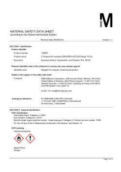 material safety data sheet
