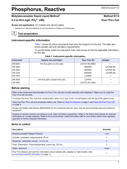 Phosphorus, Reactive-Molybdovanadate Rapid Liquid HR