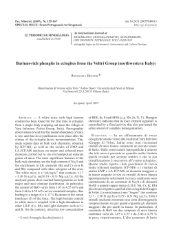 Barium-rich phengite in eclogites from the Voltri Group