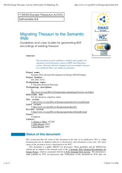 Migrating Thesauri to the Semantic Web