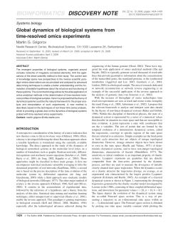 Global dynamics of biological systems from time