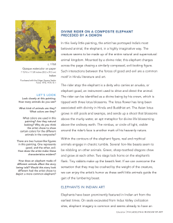 divine rider on a composite elephant preceded
