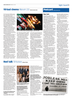 Virtual cinema Warum 2.0 Richard James Havis Reel talk