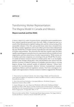 The Magna Model in canada and Mexico