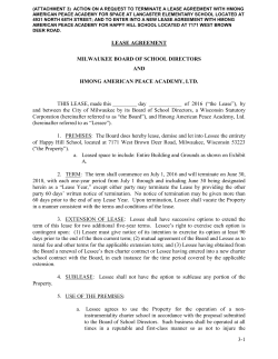 HAPA Lease Agreement for Happy Hill School