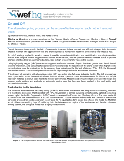 On and Off - Water Environment Federation