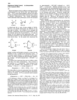 Superjacent Orbital Control. An Interpretation of the Anomeric Effect Sir