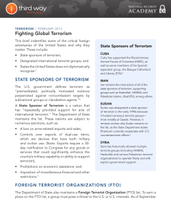 Global Terrorism Brief