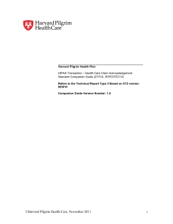 277CA Acknowledgment Companion Guide
