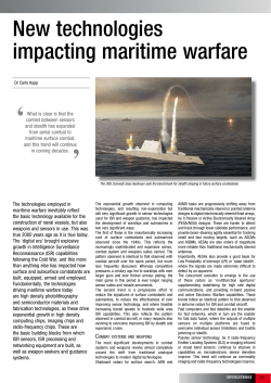 New technologies impacting maritime warfare