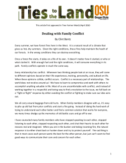 Dealing with Family Conflict