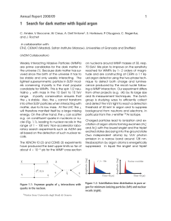 1 Search for dark matter with liquid argon - Physik