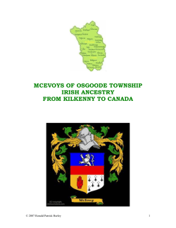 McEvoys of Osgoode Township - St. Columban