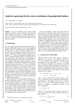 Analytic expressions for the vertex coordinates of quasiperiodic lattices