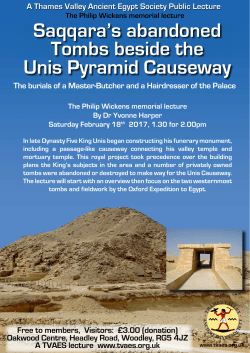 Saqqara`s abandoned Tombs beside the Unis Pyramid Causeway