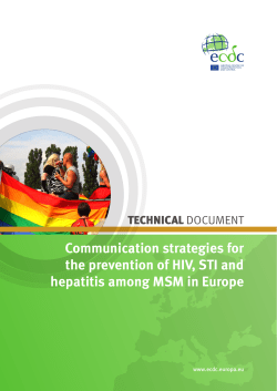 Communication strategies for the prevention of HIV, STI and