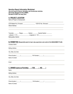 Construction Activities Stormwater Manual Fillable Narrative