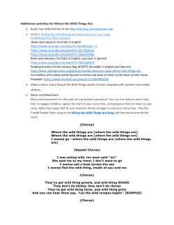 Additional activities for Where the Wild Things Are: